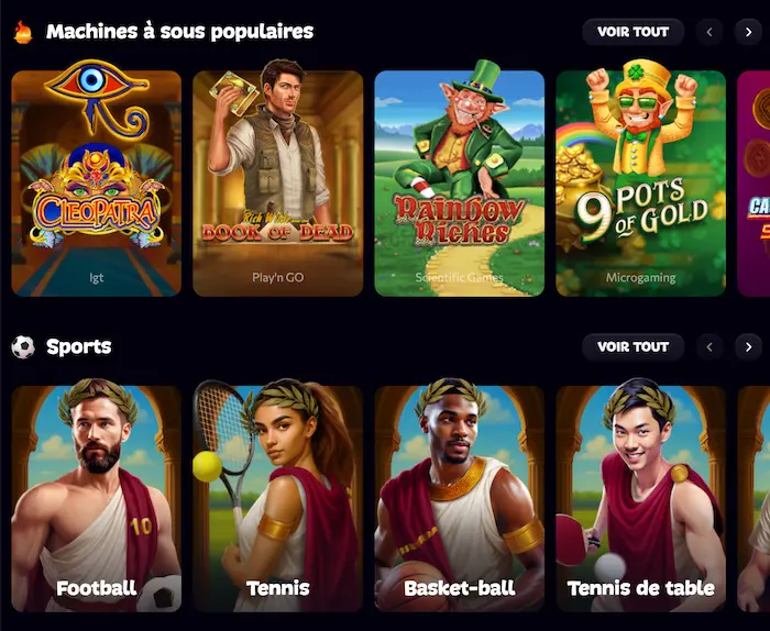 APHRODITE CASINO Home games